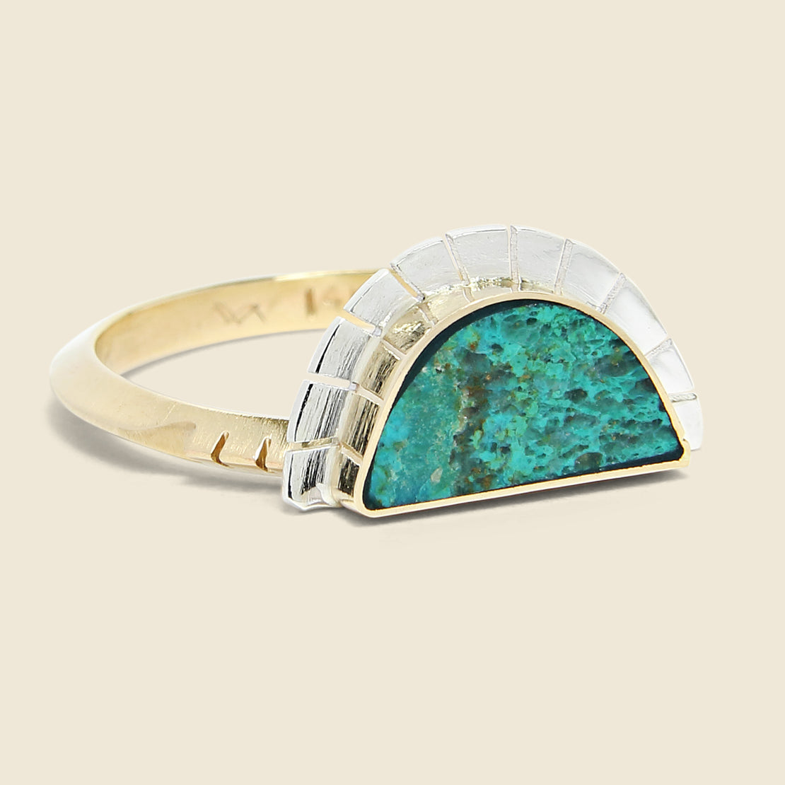 Young in the Mountains Selene Ring - Chrysocolla