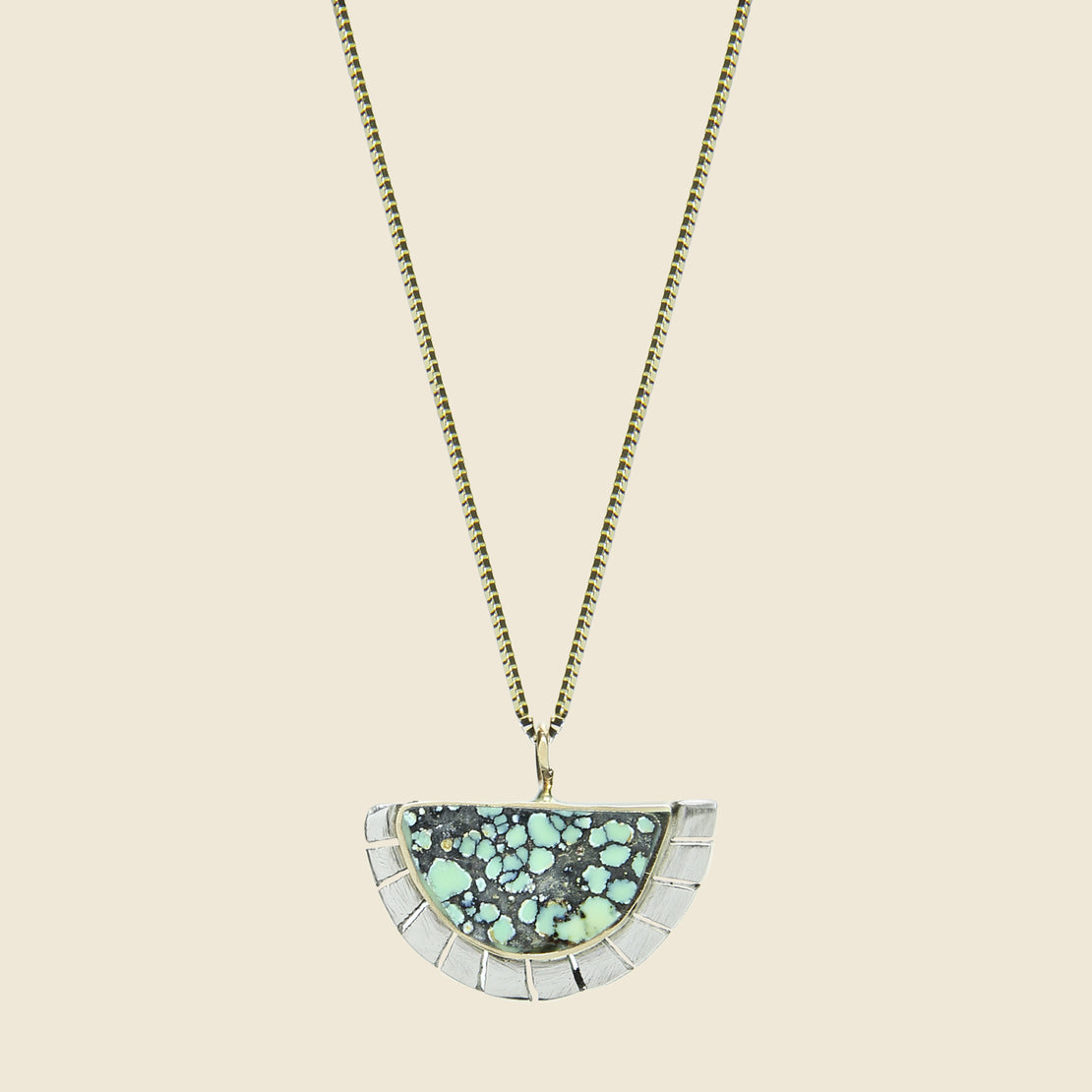 Young in the Mountains Selene Necklace - Peacock Turquoise