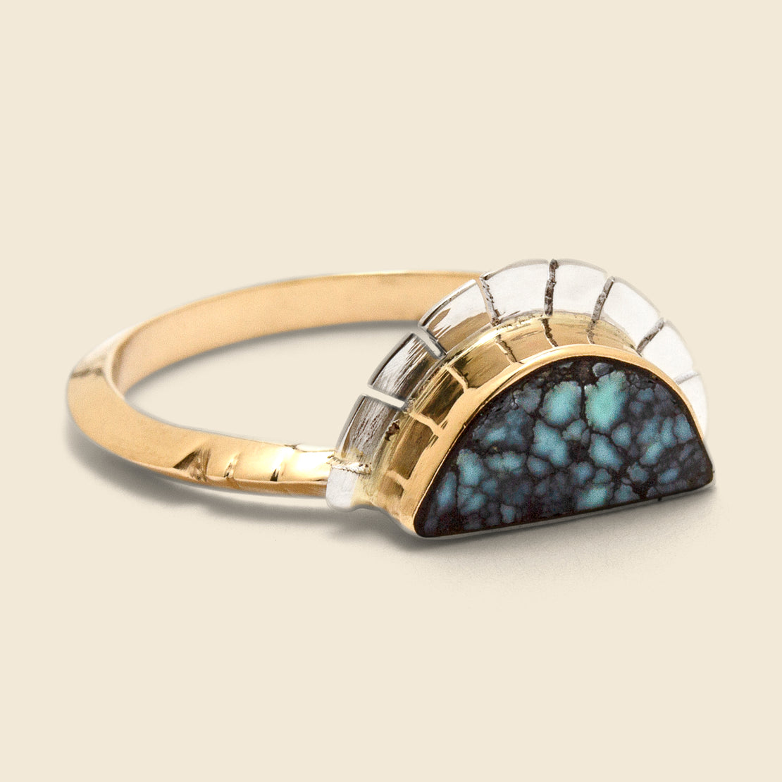 Young in the Mountains Selene Ring - Variscite