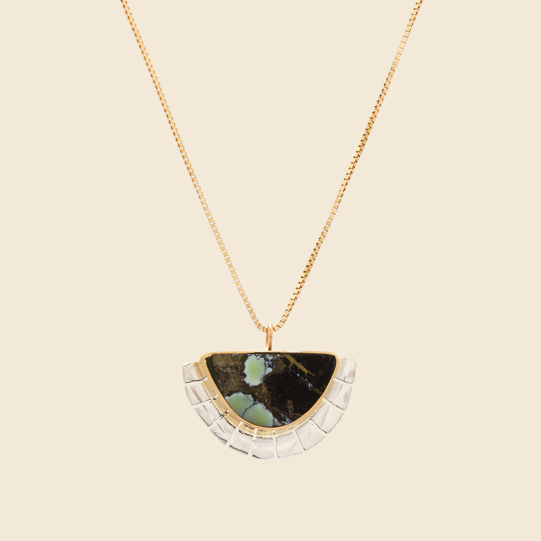 Young in the Mountains Selene Necklace - Colina Verde Variscite