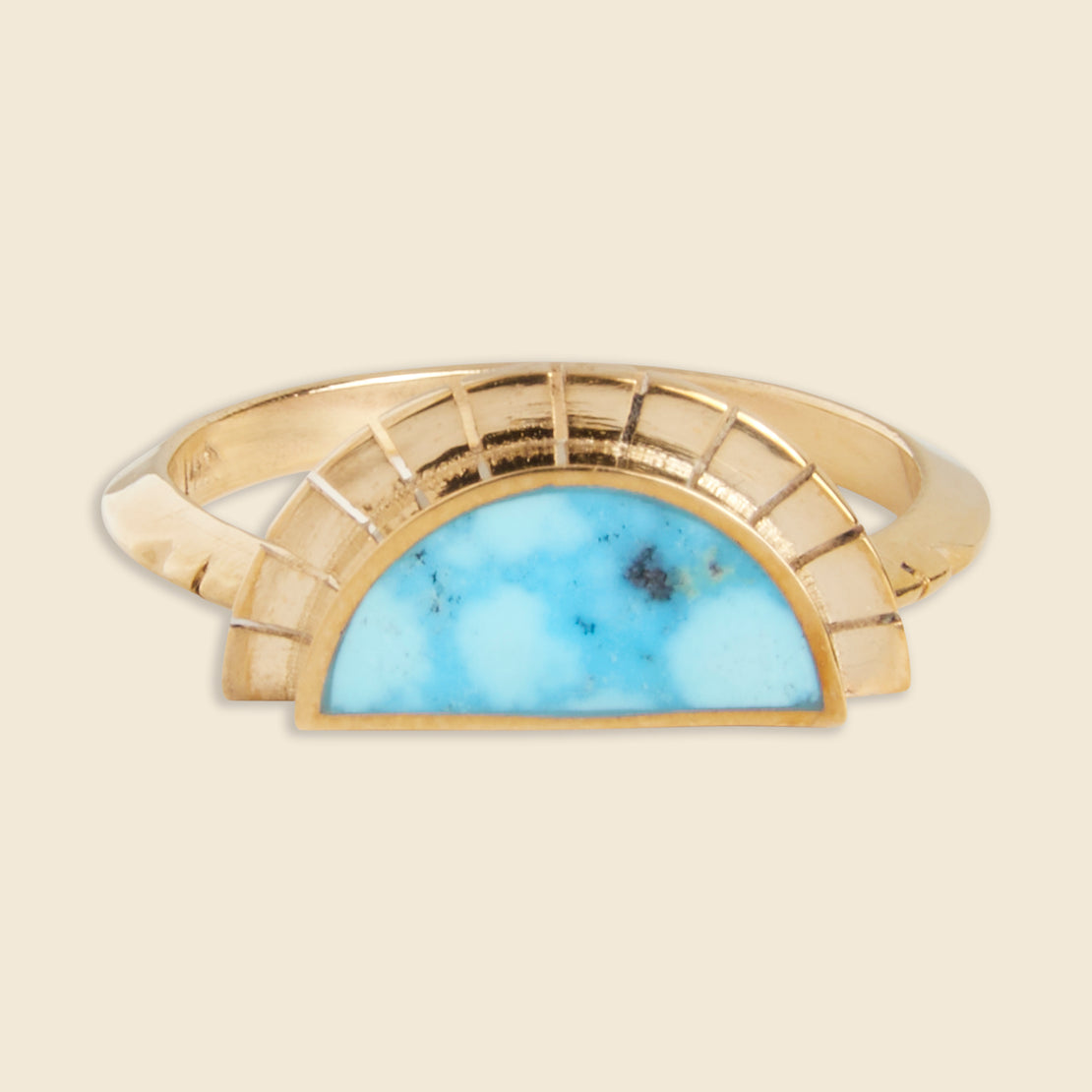 Young in the Mountains Selene Ring - Kingman Turquoise