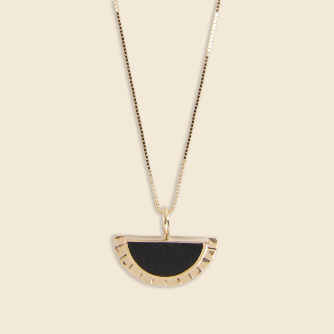 Young in the Mountains Selene Necklace - Black Jade