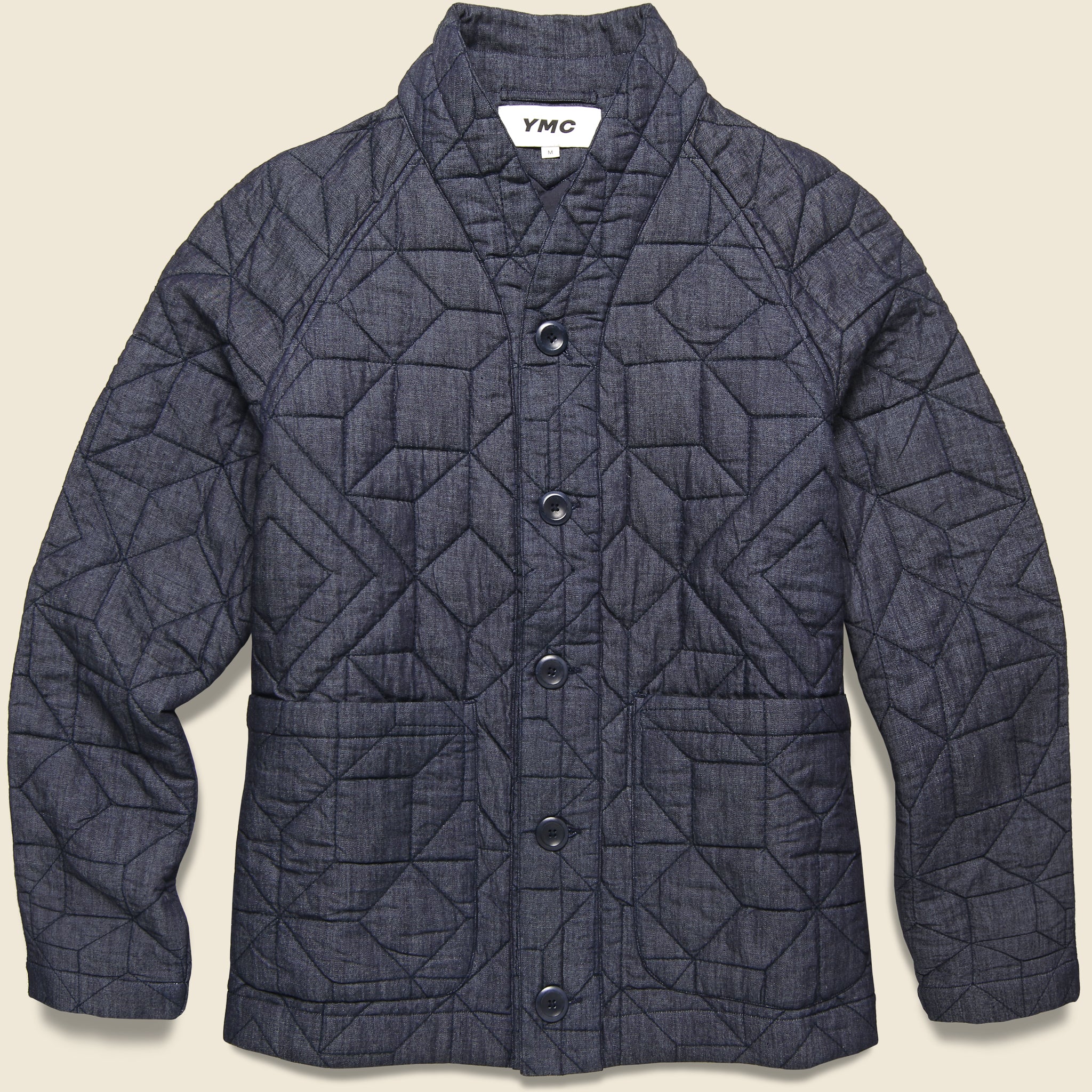 
                          Quilted Denim Erkin Jacket - Indigo - YMC - STAG Provisions - Outerwear - Coat / Jacket
                        