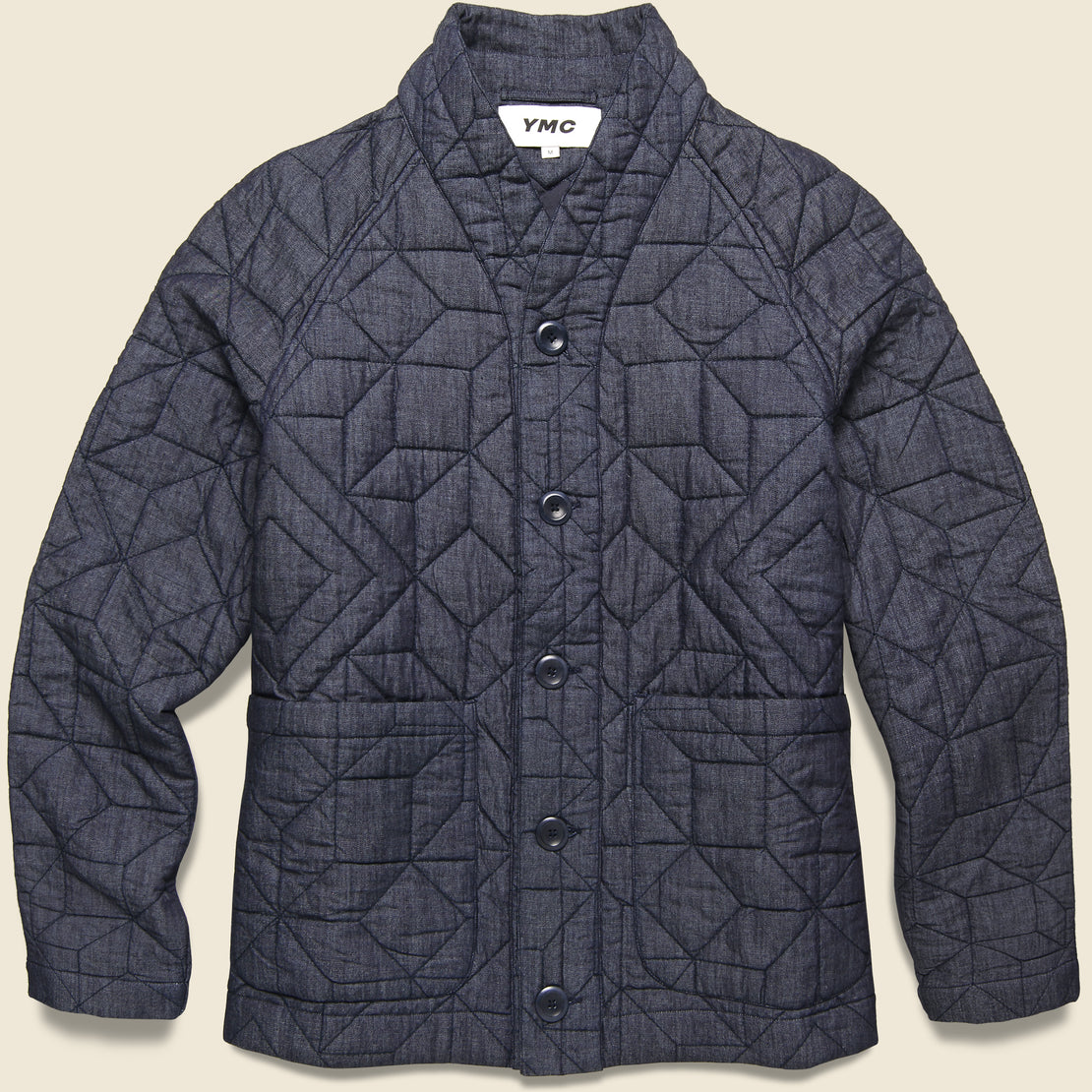 Quilted Denim Erkin Jacket - Indigo - YMC - STAG Provisions - Outerwear - Coat / Jacket
