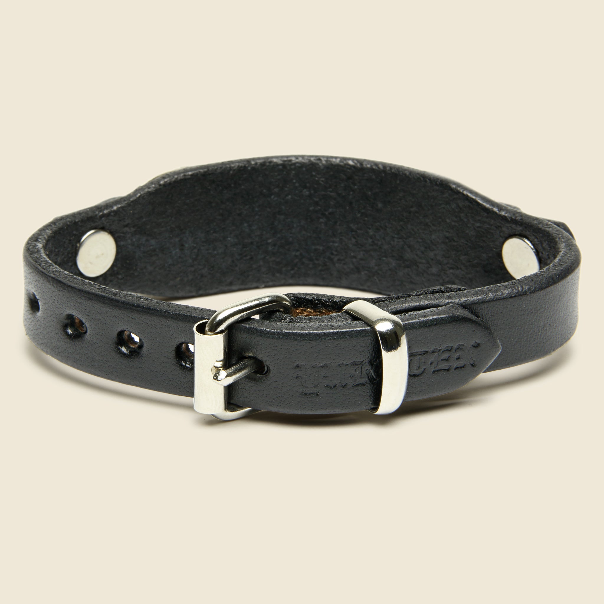 
                          Bit Leather Bracelet - Black - Yuketen - STAG Provisions - Accessories - Cuffs
                        