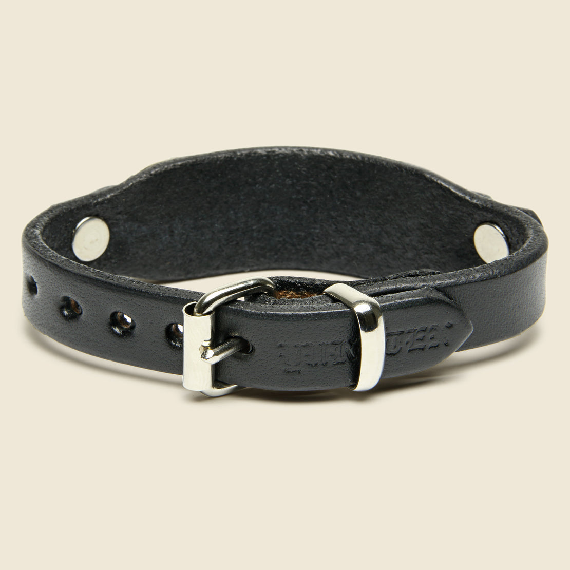 Bit Leather Bracelet - Black - Yuketen - STAG Provisions - Accessories - Cuffs