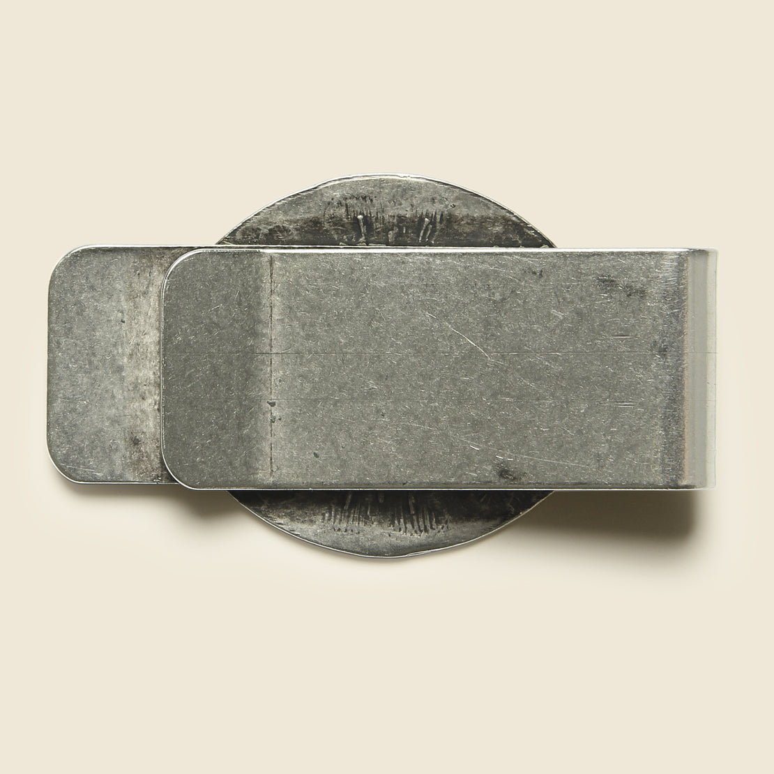 Carved Geometric Concho Money Clip - Nickel Silver - Yuketen - STAG Provisions - Accessories - Wallets