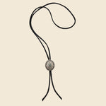 Leather Bolo Tie with Concho - Black/Turquoise - Yuketen - STAG Provisions - Accessories - Necklaces