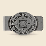 Concho Carved Money Clip - Nickel Silver - Yuketen - STAG Provisions - Accessories - Misc. Jewelry