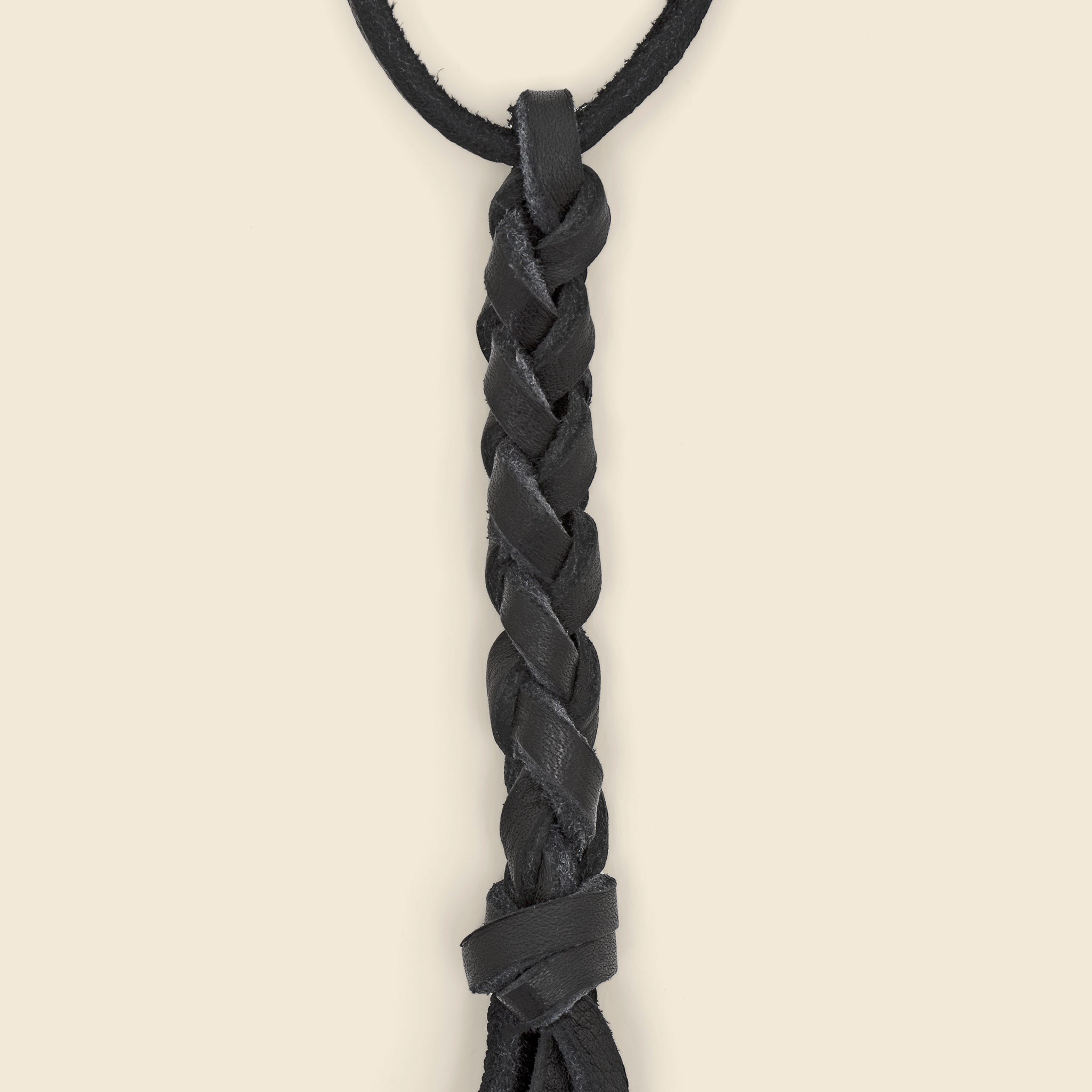 
                          Braided Leather Necklace - Black - Yuketen - STAG Provisions - Accessories - Necklaces
                        