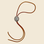 Leather Bolo Tie - Nickel Silver/Turquoise/Leather - Yuketen - STAG Provisions - Accessories - Ties