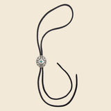 Leather Bolo Tie - Nickel Silver/Turquoise/Leather - Yuketen - STAG Provisions - Accessories - Necklaces