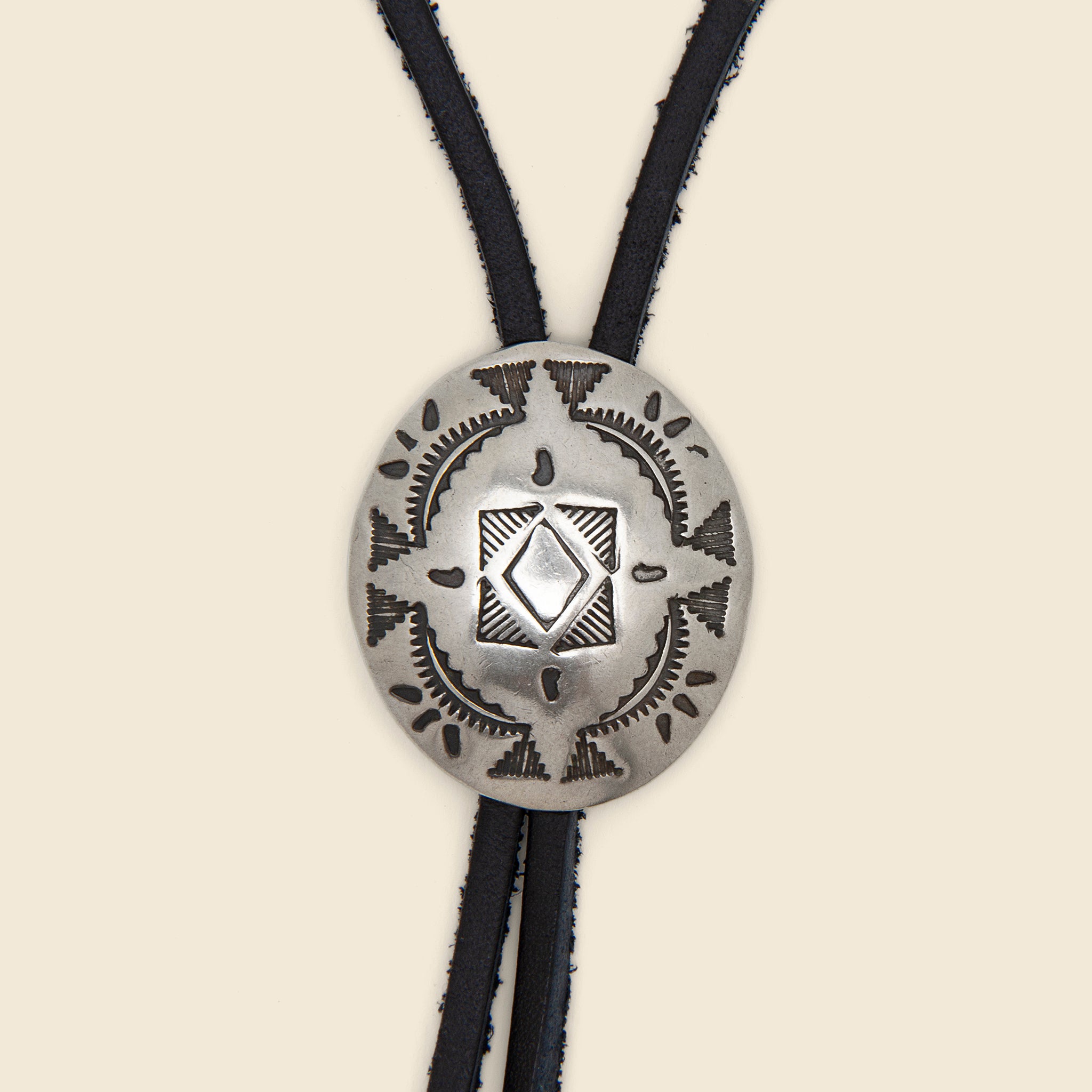 Leather Bolo Tie - Nickel Silver/Leather - Yuketen - STAG Provisions - Accessories - Ties