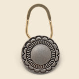 Concho Key Chain Round Smooth Center - Nickel Silver - Yuketen - STAG Provisions - Accessories - Key Chains