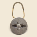 Concho Key Chain Round Zia - Nickel Silver - Yuketen - STAG Provisions - Accessories - Key Chains