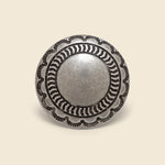 Concho Pin Round Smooth Center - Nickel Silver - Yuketen - STAG Provisions - Accessories - Pins