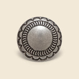 Concho Pin Round Smooth Center - Nickel Silver - Yuketen - STAG Provisions - Accessories - Pins