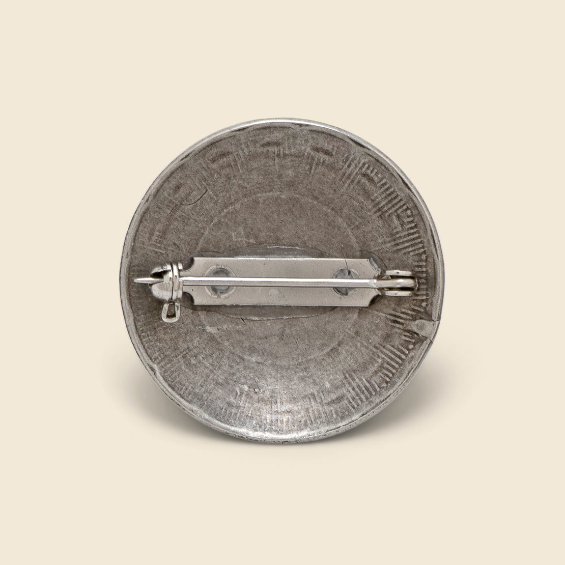 Concho Pin Round Smooth Center - Nickel Silver