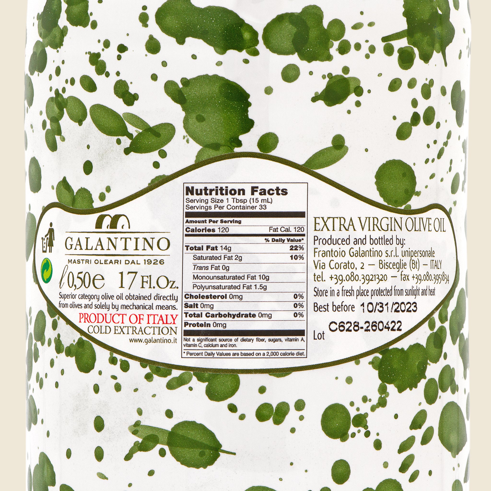 Fantasia EVOO Ceramic Bottle - Green - Home - STAG Provisions - Home - Kitchen - Cooking