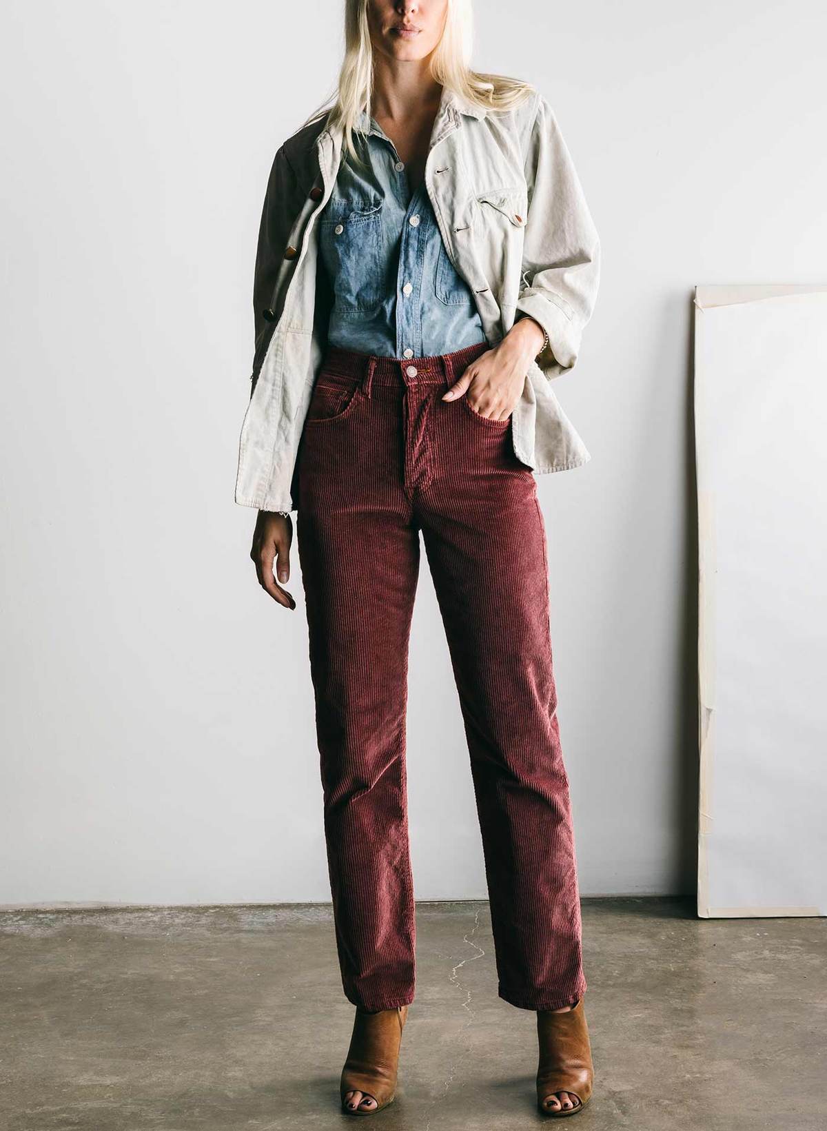 
                          Amelia Corduroy Pant - Farrow - Imogene + Willie - STAG Provisions - W - Pants - Twill
                        