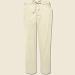 Pull On Button Fly Pants - Oat Milk - Alex Mill - STAG Provisions - Pants - Twill