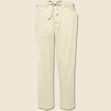 Pull On Button Fly Pants - Oat Milk - Alex Mill - STAG Provisions - Pants - Twill