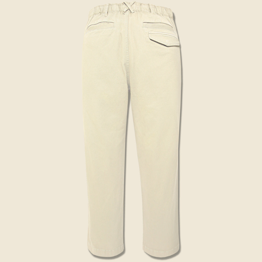Pull On Button Fly Pants - Oat Milk - Alex Mill - STAG Provisions - Pants - Twill