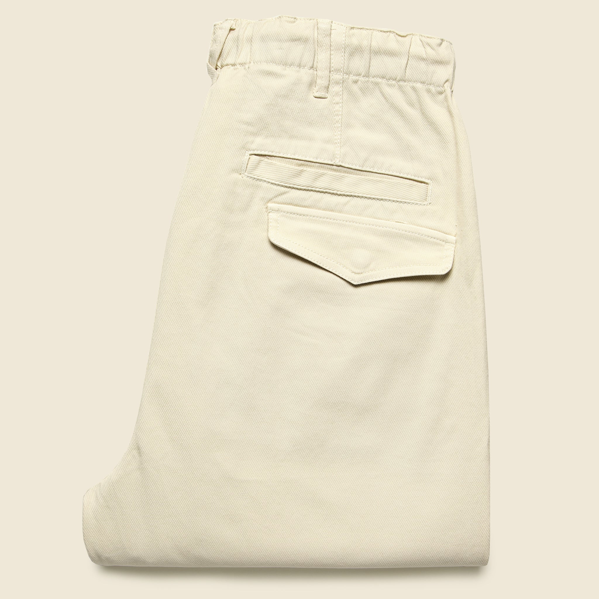 
                          Pull On Button Fly Pants - Oat Milk - Alex Mill - STAG Provisions - Pants - Twill
                        