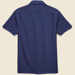 Seersucker Camp Shirt - Navy - Alex Mill - STAG Provisions - Tops - S/S Woven - Other Pattern