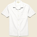 Seersucker Camp Shirt - White - Alex Mill - STAG Provisions - Tops - S/S Woven - Other Pattern