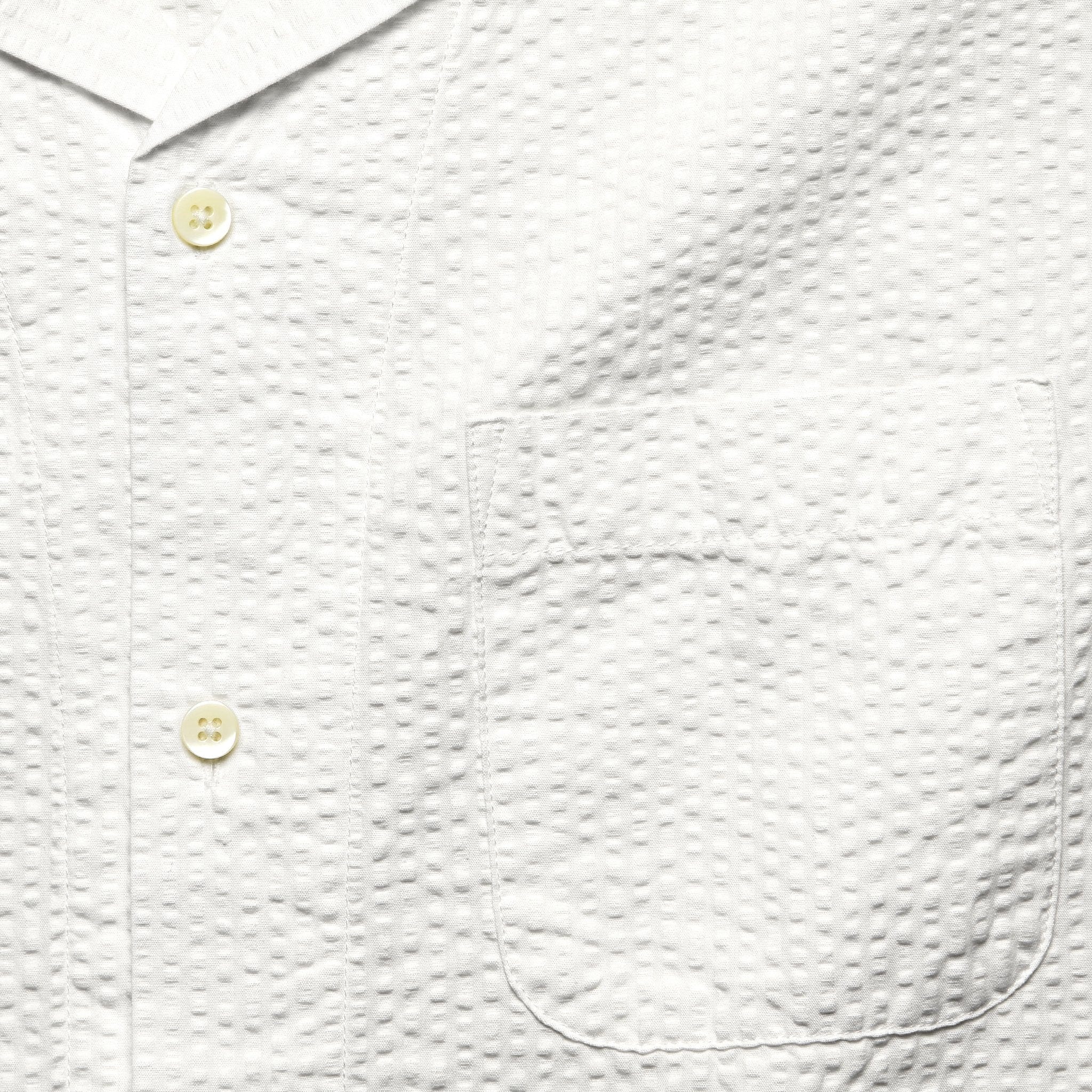 Seersucker Camp Shirt - White - Alex Mill - STAG Provisions - Tops - S/S Woven - Other Pattern