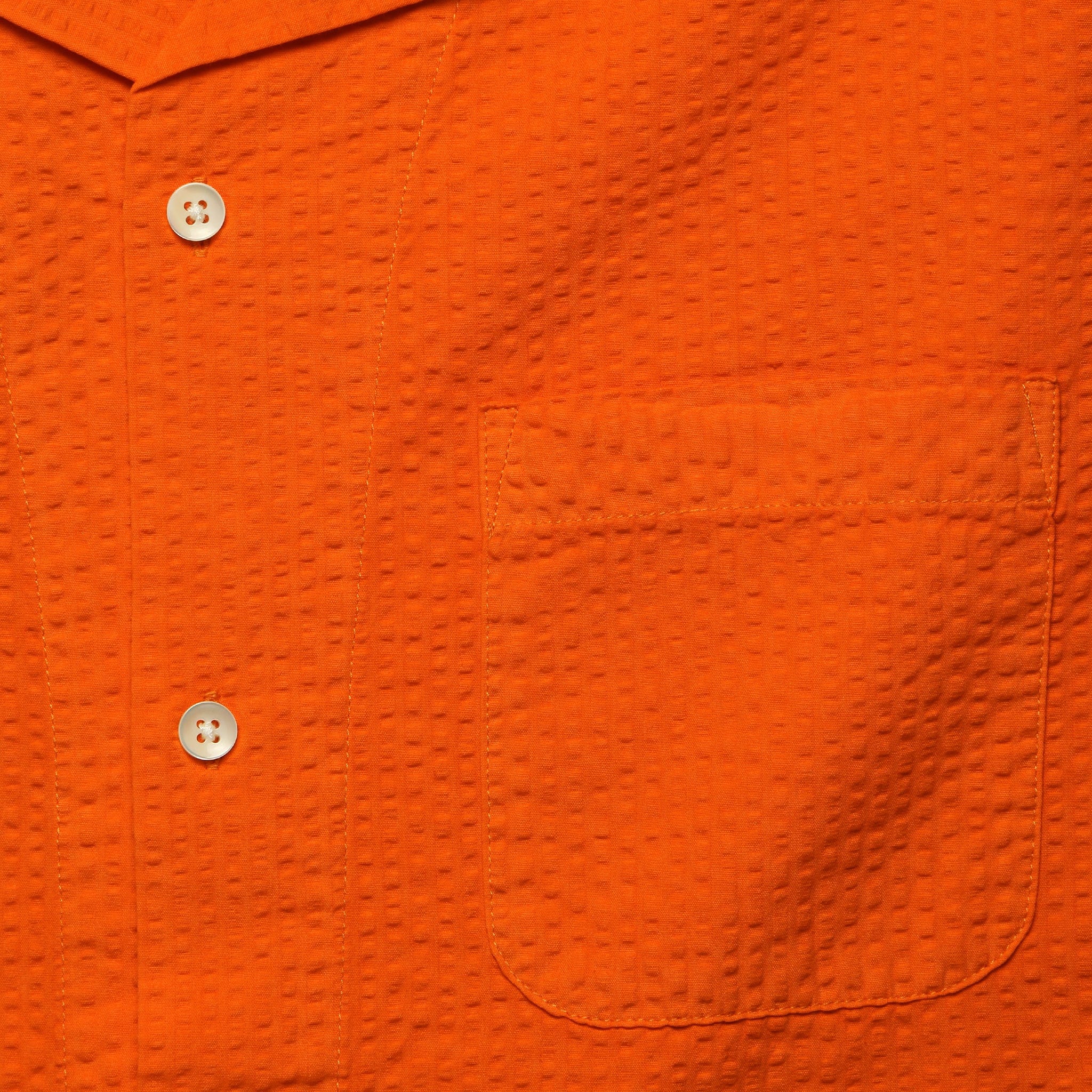 
                          Seersucker Camp Shirt - Burnt Orange - Alex Mill - STAG Provisions - Tops - S/S Woven - Other Pattern
                        