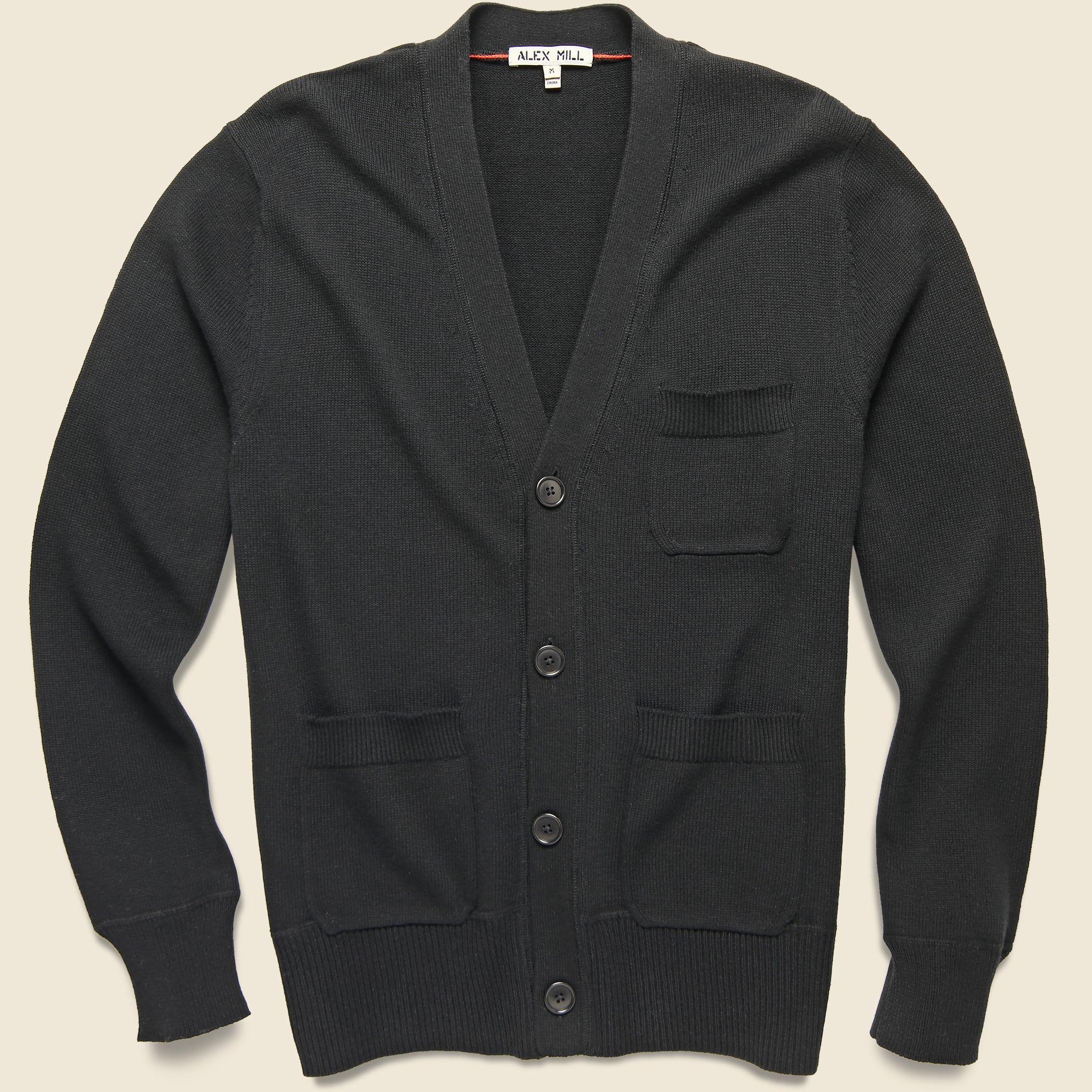 Marshall Cardigan - Black - Alex Mill - STAG Provisions - Tops - Sweater