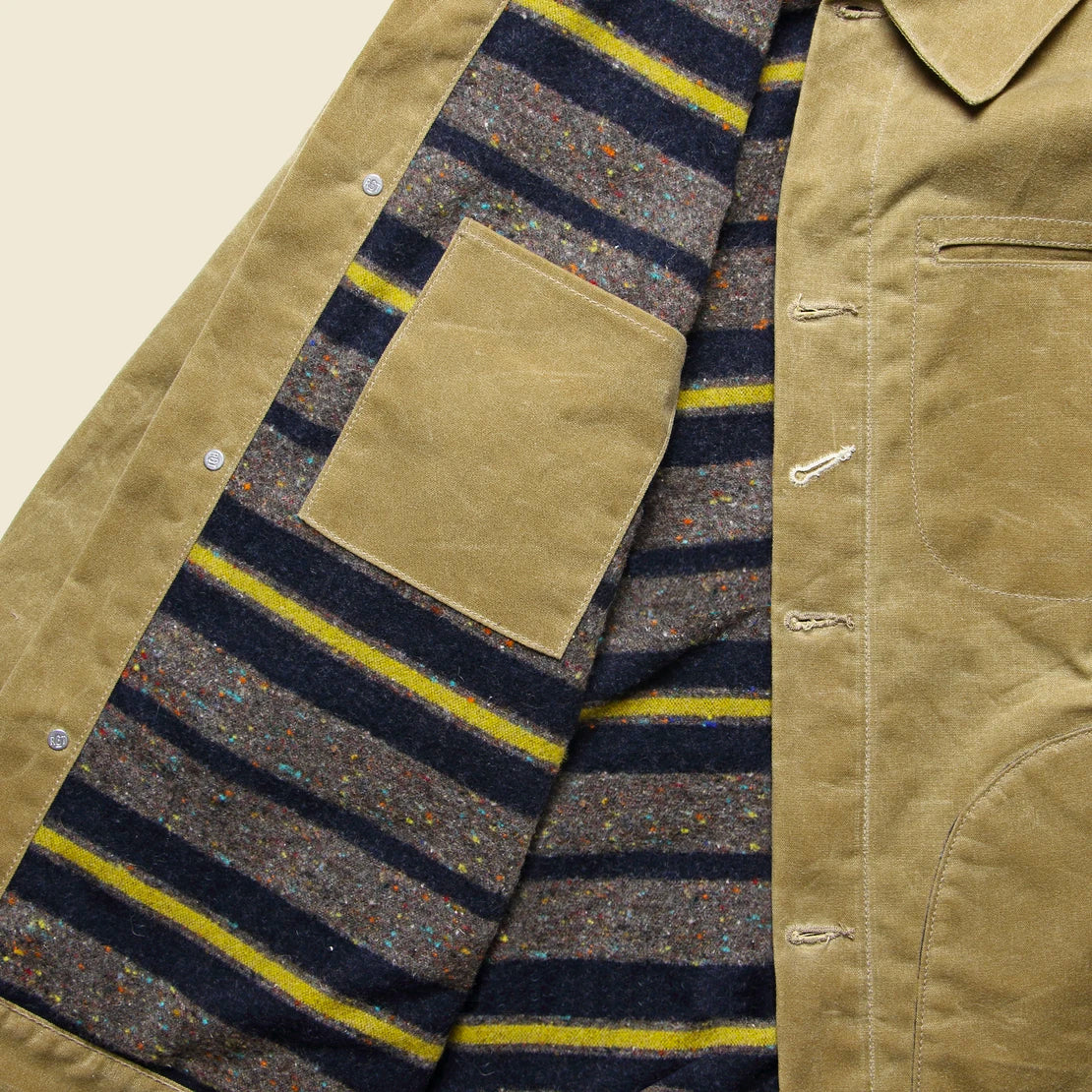 Buy Bellfield Rogart Sherpa Lined Tapestry Jacket Tan